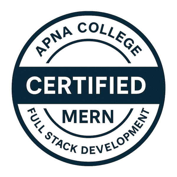 MERN Full Stack Web Development badge