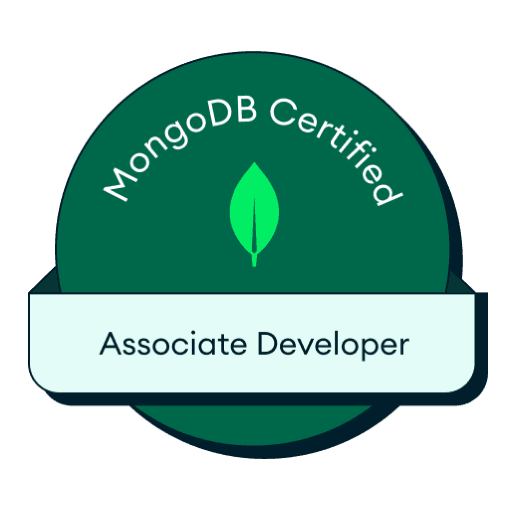 MongoDB Certified Associate Developer (Ongoing) badge